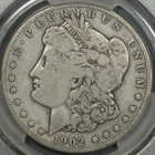 1902-S PCGS VG08 MORGAN SILVER DOLLAR S$1 VERY GOOD 8