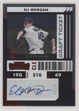 2022 Chronicles Contenders Rookie Ticket Draft Red 61/75 Eli Morgan #49 Auto 4z8