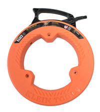 Klein Tools 25' Fish Tape 1/4" W Steel Blade Orange 56335 Flat Steel Genuine OEM