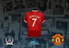 Christian Ronaldo Signed Auto Manchester United Soccer Jersey  Beckett COA BT3