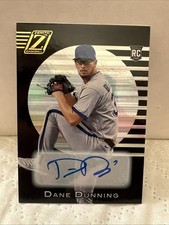 Dane Dunning RC 2021 Panini Chronicles Zenith Auto Card #17 Texas Rangers