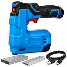 Cordless Electric Nail Gun Staple Gun 2 in 1 Brad Nailer USB Rechargeable DIY
