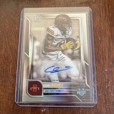 CHASE SOWELL 2025 BOWMAN UNIVERSITY CHROME REFRACTOR AUTO ROOKIE RC CARD /299