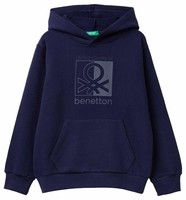 Benetton Kinder Kapuzenpullover Blau 130Cm - United Colors of Benetton Hoodie