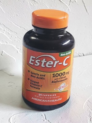 American Health 1000 Mg Ester-C with Citrus Bioflavonoids 90 Capsules Non-Acidic