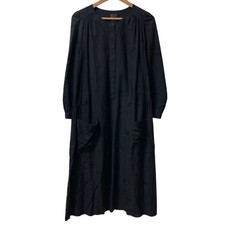 mina perhonen Choucho Embroidered Long Sleeve Dress, Size 38, Navy Women USED