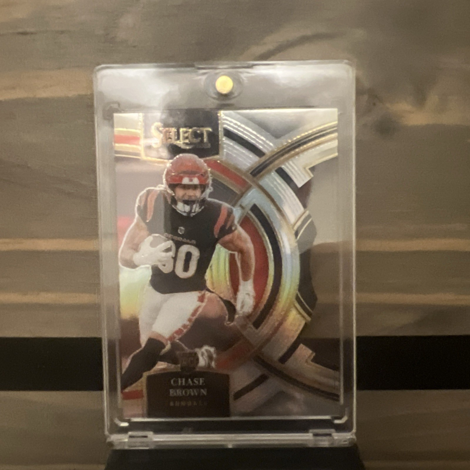 2023 Panini Select #151 Chase Brown Silver Prizms Die Cuts
