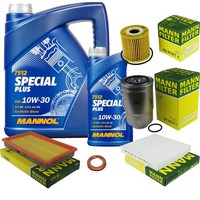 Inspektionspaket 6L Mannol Special Plus 10W-30 FüR Nissan Almera II Hatchback