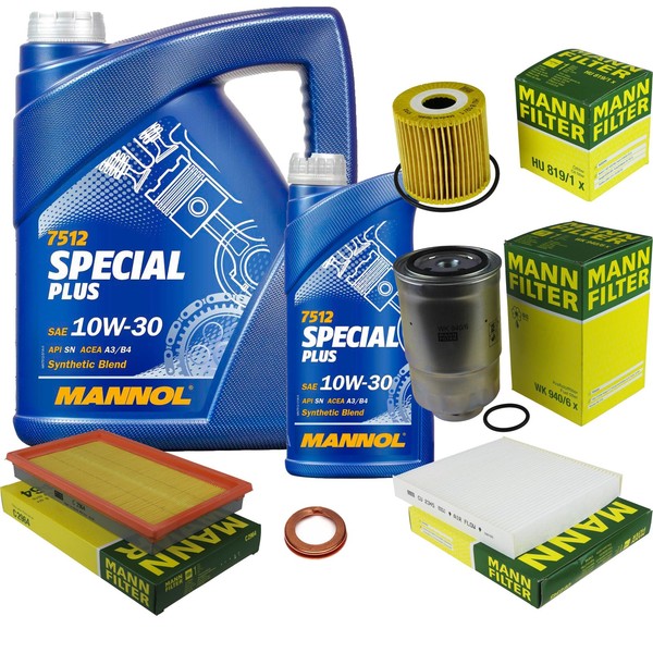 Inspektionspaket 6L Mannol Special Plus 10W-30 FüR Nissan Almera II Hatchback-image