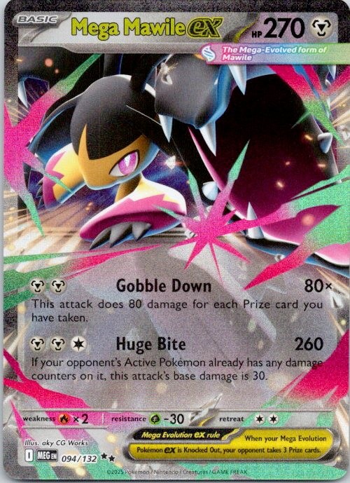 Mega Mawile ex - Double Rare ME01: Mega Evolution 094/132 NM