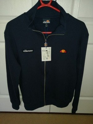 Ellesse Buckley II Herren-Trainingsoberteil Größe Medium marineblau neu mit Etikett authentisch UVP 59,99
