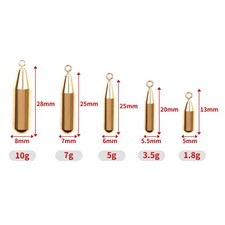 Fishing Lines Weights 50 Pieces Water Drop Sinkers Drop Shot Weights gaudily