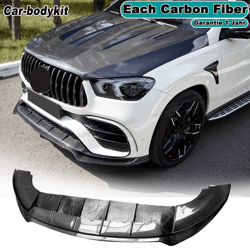 Für Benz W167 C167 GLE450 GLE53 GLE63 Coupe 20-23 Carbon Frontlippe Frontspoiler - Bild 1 von 10
