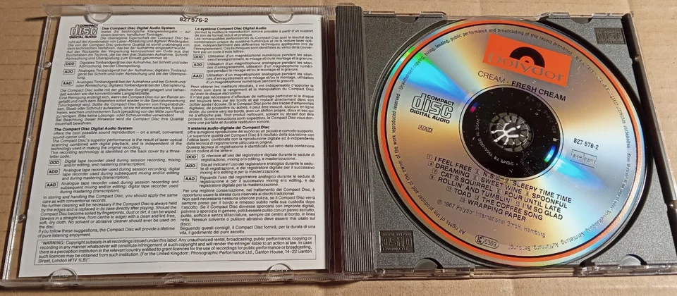 Cream    – Fresh Cream     -    CD -   (JGD485) - Bild 2 von 2