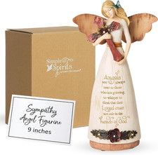 - Sympathy - 9" Angel Figurine Religion Faith Religious Grief Bereavement Memori
