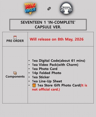 SEVENTEEN 2021 'IN-COMPLETE' CAPSULE Ver/NFC+Video Pack+Card+Photo