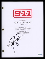 Ryan Guzman "9-1-1-" AUTOGRAPH Signed 911 Eddie 'In a Flash' Script ACOA