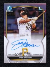 2023 Bowman Chrome Prospect Auto Refractor 452/499 Jase Bowen #CPA-JBN Auto 0x1