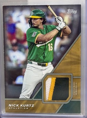 2026 Topps Nick Kurtz RC Major League Material Gold Patch Relic 10/10 A s