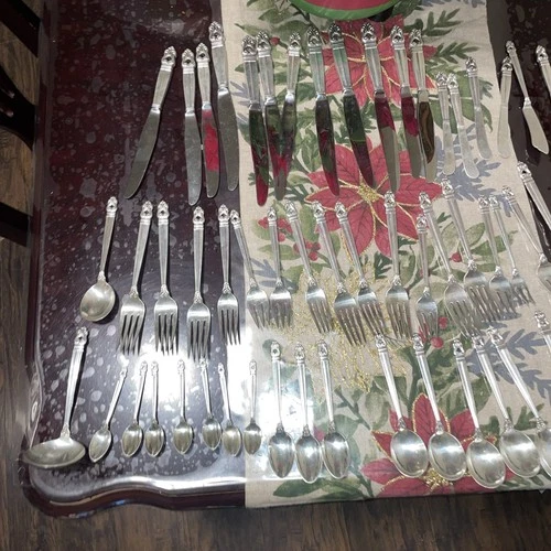 Royal Danish by International Sterling Silver Flatware Set 63 Pcs