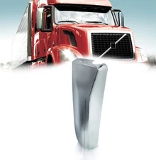 Volvo VNL 04-17 Door Mirror Cover Chrome with Curved Back Passenger Right Side