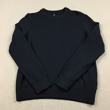 Ben Sherman Sweater Men Medium Navy Blue Crew Neck Long Sleeve Pullover M
