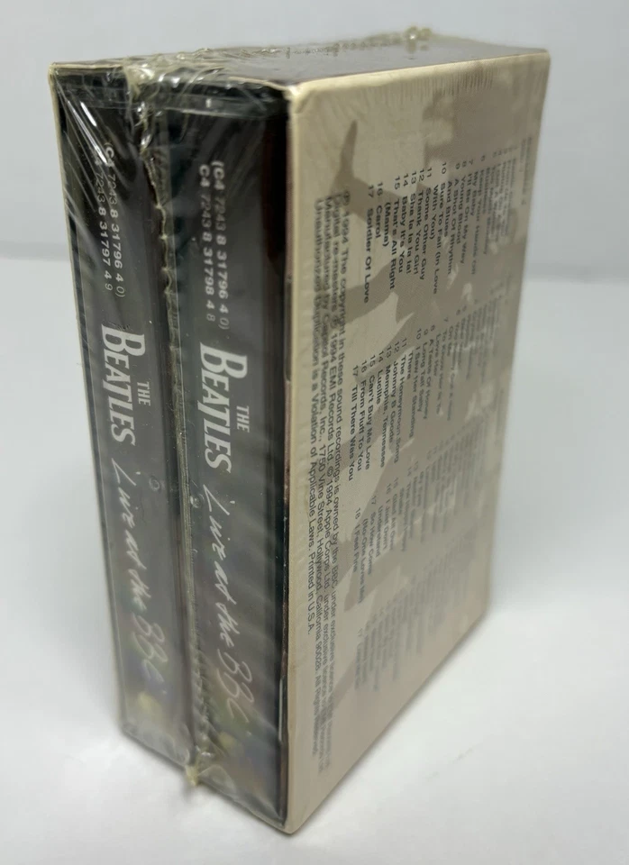 Sealed NOS The Beatles Live At The BBC Double Cassette Tapes Set 1994 - Image 4 of 4