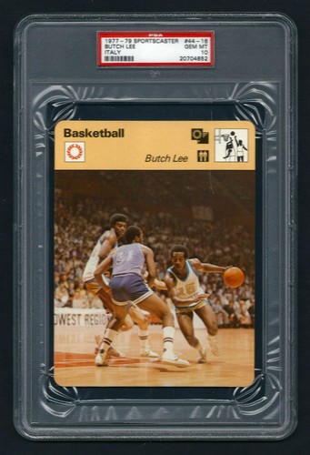 PSA 10 BUTCH LEE Sportscaster Basketball #44-16 (The only PSA 10 Graded)