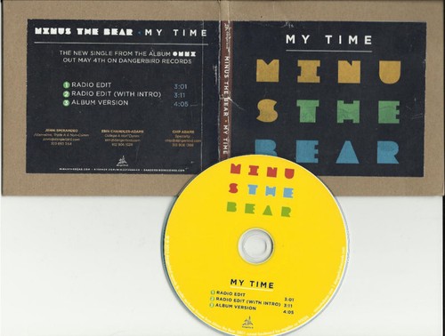MINUS THE BEAR My Time w/ RARE EDITS PROMO DJ CD Single