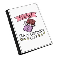 Beware VerrüCkte Schokolade Damen Passport Halter HüLle ÜBerzug Etui - Lustig