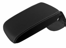 Fits 2011-2018 Vw Passat Pvc Leather Console Lid Armrest Cover Gray Stitch Fits 2011-2018 Vw Passat Pvc Leather Console Lid Armrest Cover Gray Stitch