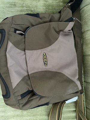 Keen Laptop Messenger Book Bag Brown Tan EXCELLENT