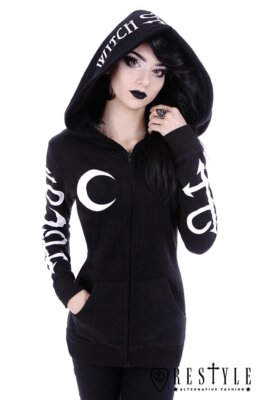 Restyle Witchy Gothic Hoodie - Symbol - Gothic Slimming Hoodie