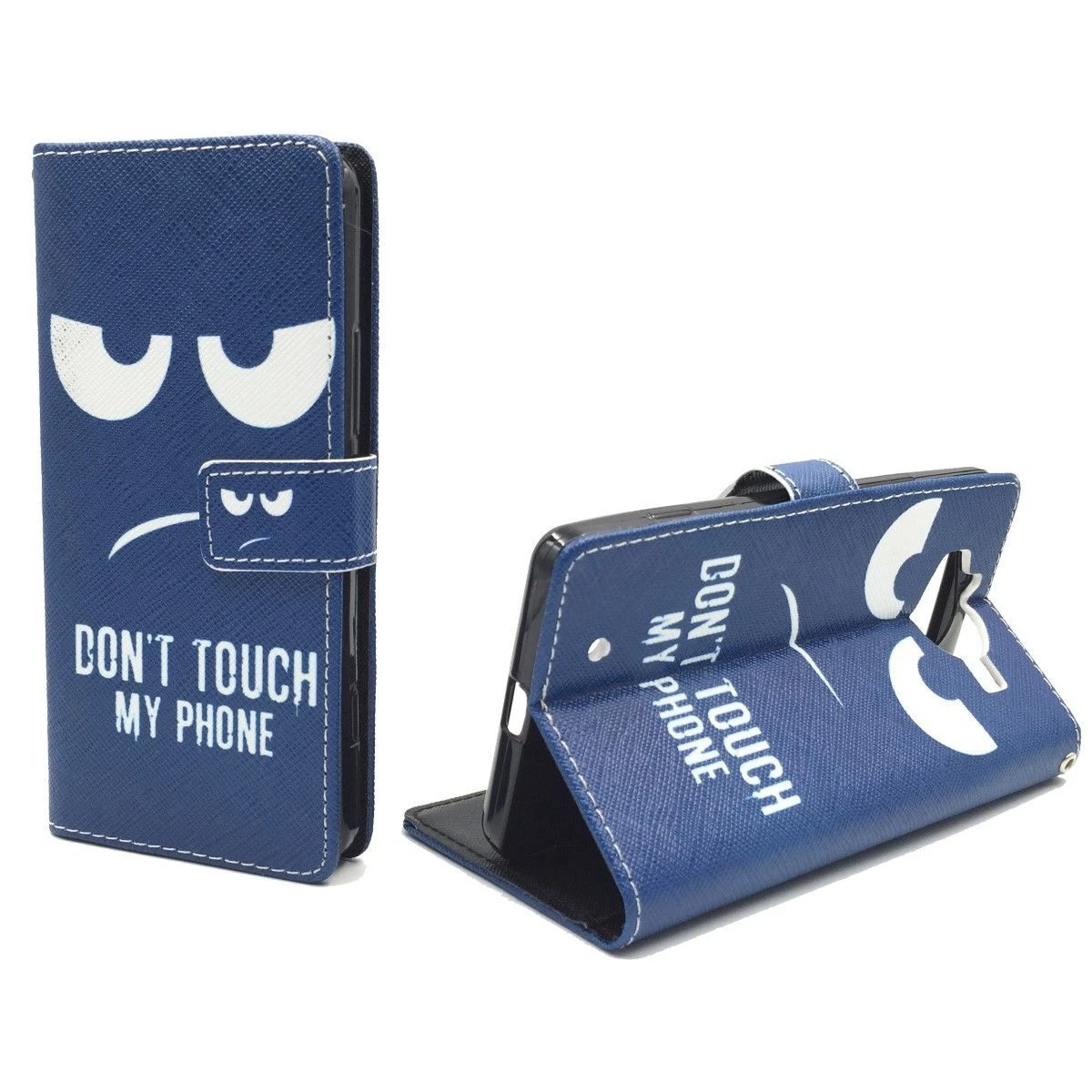 Custodia Flip In Tessuto Oxford E Pelle PU Per Microsoft Lumia 950 XL: Cover Magnetica Con Portafoglio E Supporto, Antiurto