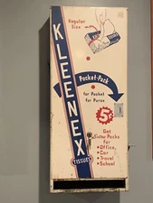 1940s 5 Cent Kleenex Vending Machine 