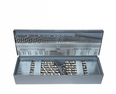 Norseman 115 pc Bright M7 Drill Bit Set Number Letter 1/16'' to 1/2'' USA J-115