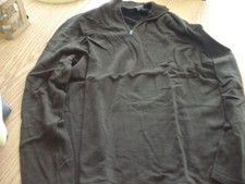 MENS DKNY DONNA KARAN NEW YORK SWEATER XL EXTRA LARGE BROWN