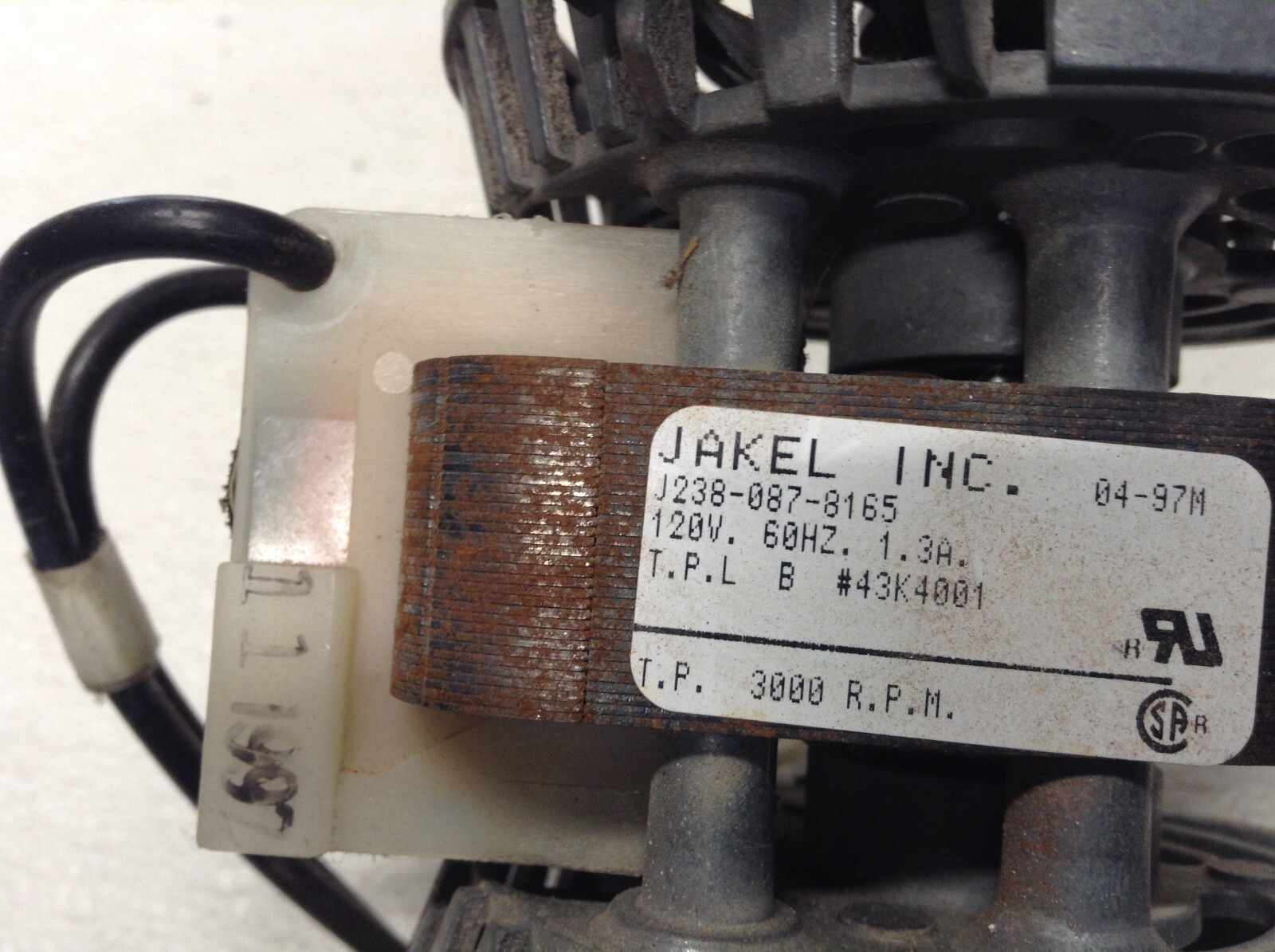JAKEL J238-087-8165 Draft Inducer Blower Motor Assembly
