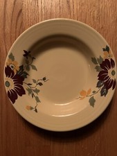 Fiesta &reg; IVORY  Rim Soup Bowl With HLCCA Clematis Design New Never Used