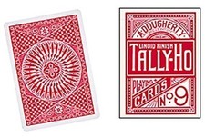 RED CIRCLE Back Tally Ho Playing Cards by Bic...