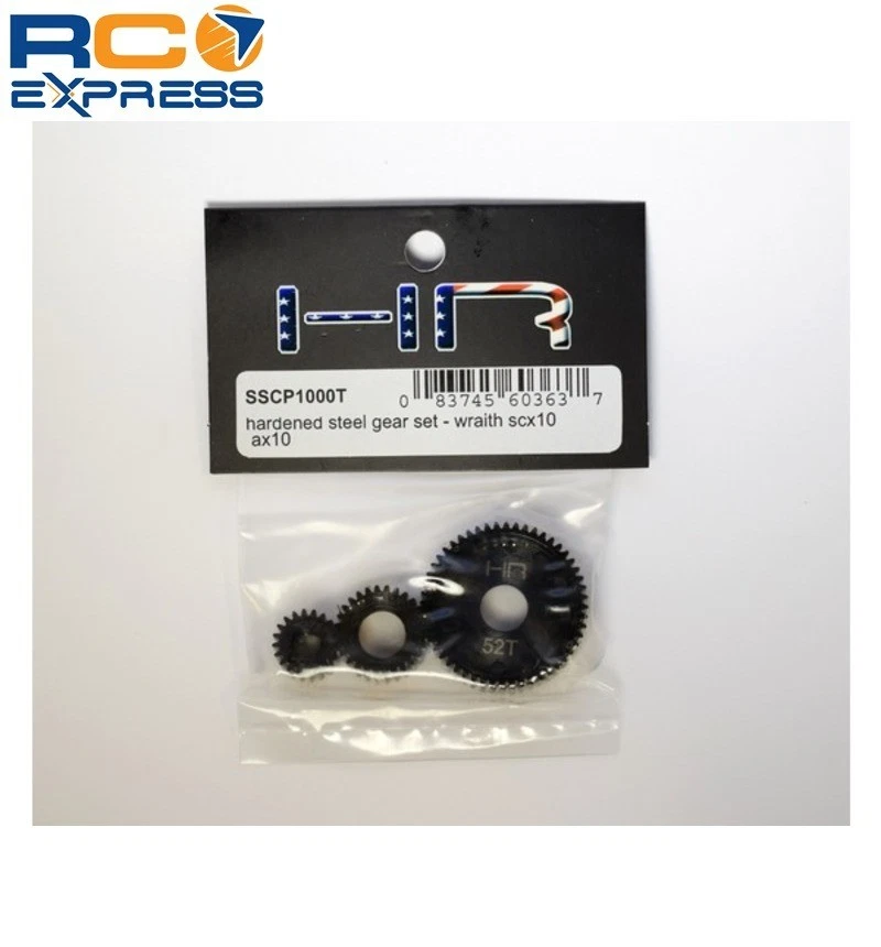 Hot Racing Axial AX10 SCX10 SMT10 Wraith Steel Transmission Gear Set SSCP1000T - Image 3 of 4