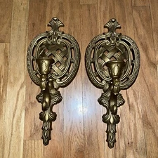 2 Vintage 50’s Wall Sconces Hollywood Regency Multi Products Inc. MCM