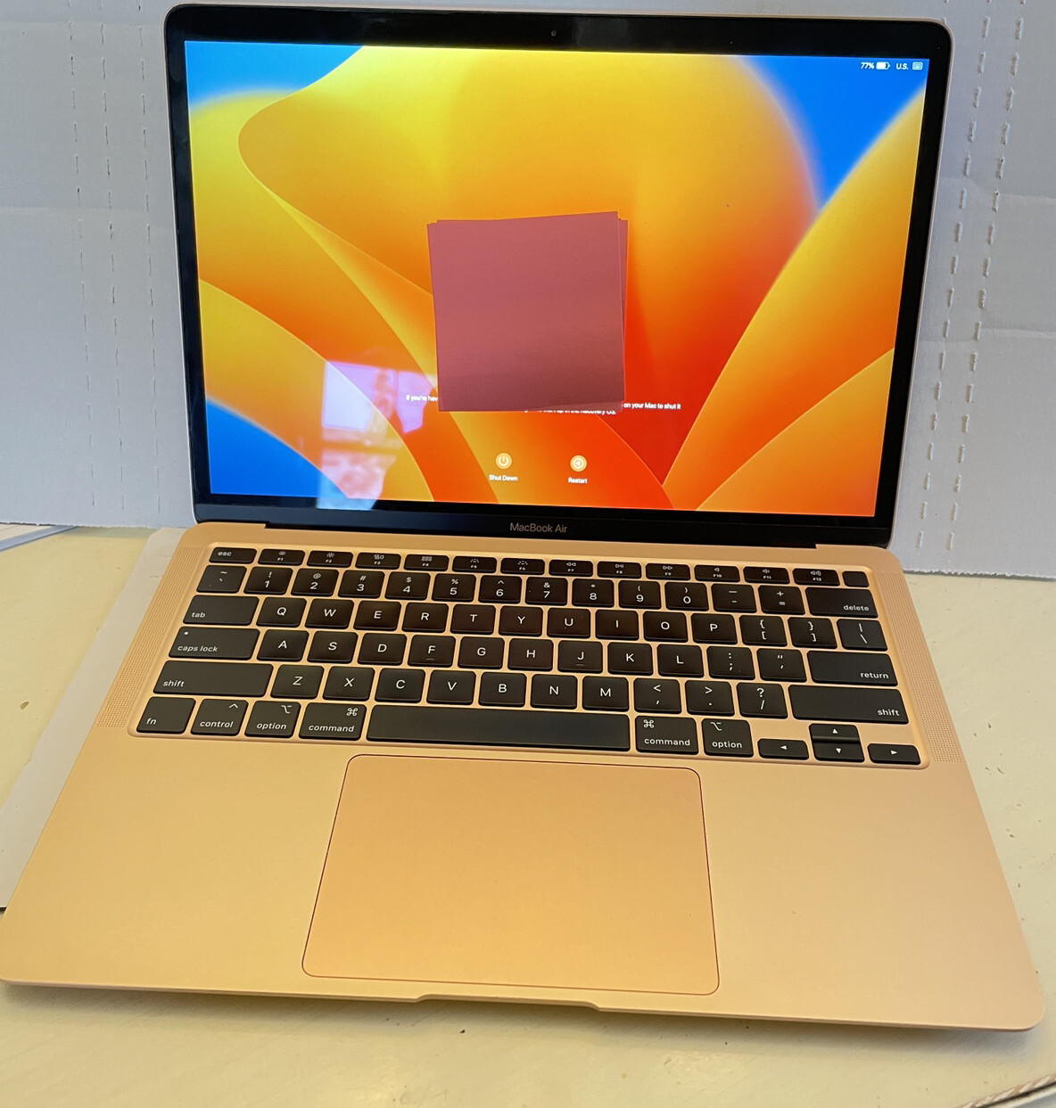 Apple MacBook Air Rose Gold 13inch, 2020 Model A2179 LOCKED PARTS Or
