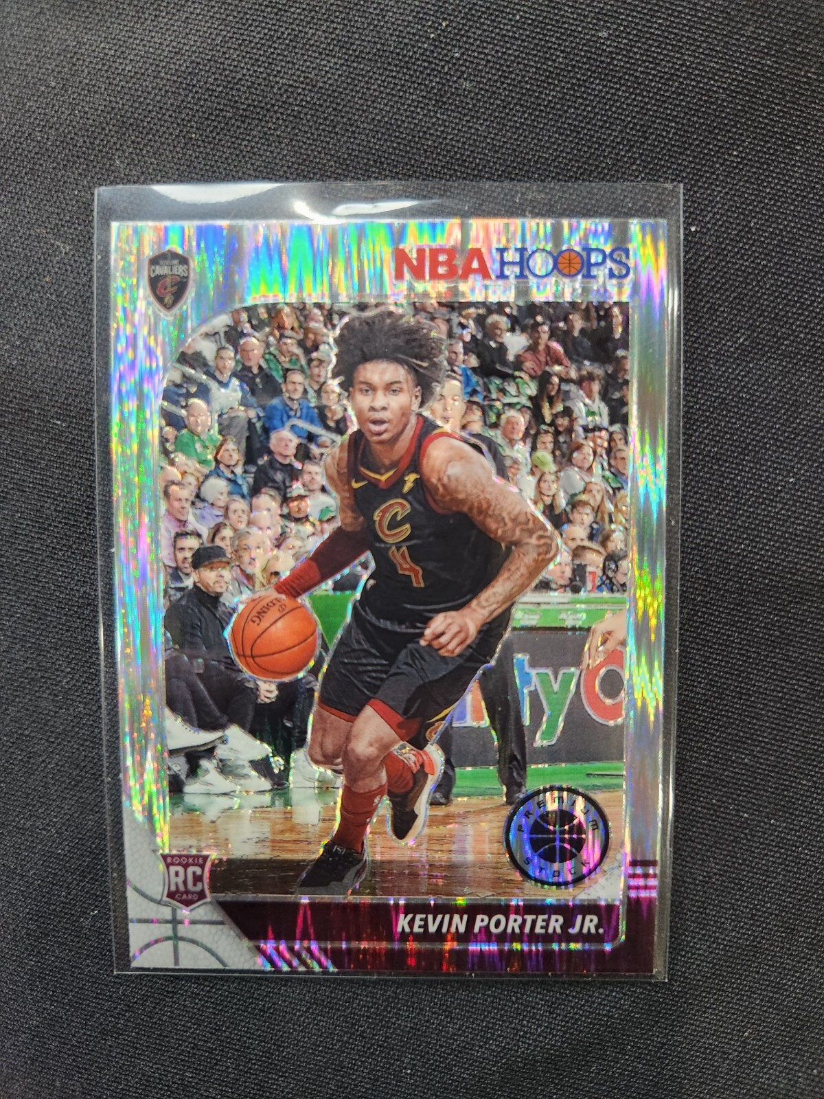 2019-20 NBA Hoops Premium Stock Kevin Porter Jr. RC Silver Flash Prizm #225