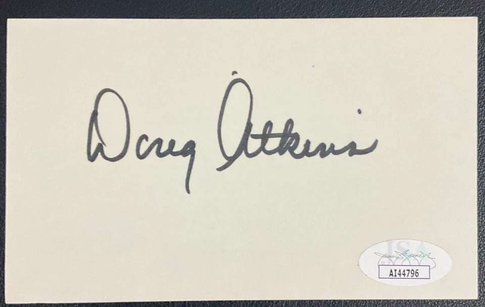 JSA Certified Doug Atkins Signed 3x5 Index Card NFL Cleveland Browns Pro HOF! - Image 2 of 3