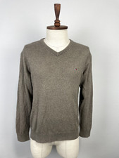 Tommy Hilfiger Cotton Cashmere Beige Men's Sweater Size S