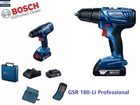 Bosch® Akku-Bohrschrauber Bosch Gsr 180-LI 2 Gba 18V 2.0Ah Akkus 23-Teiliger Set