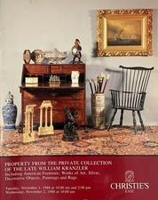Christie's East - William Kranzler Property Private Collection 1988 Auction