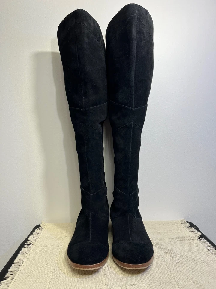 SOLE SOCIETY Women’s Black Suede Over-the-Knee Boots | TIFF Style | Size 9 Chiс - Image 4 of 4