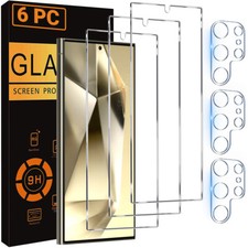 Tempered Glass Screen Camera Lens Protector For Samsung Galaxy S24 Ultra 24 Plus